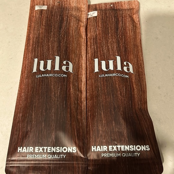 Never been worn set of Lula hair extensions. Colour is Brown-Black in 16” length - Picture 2 of 5